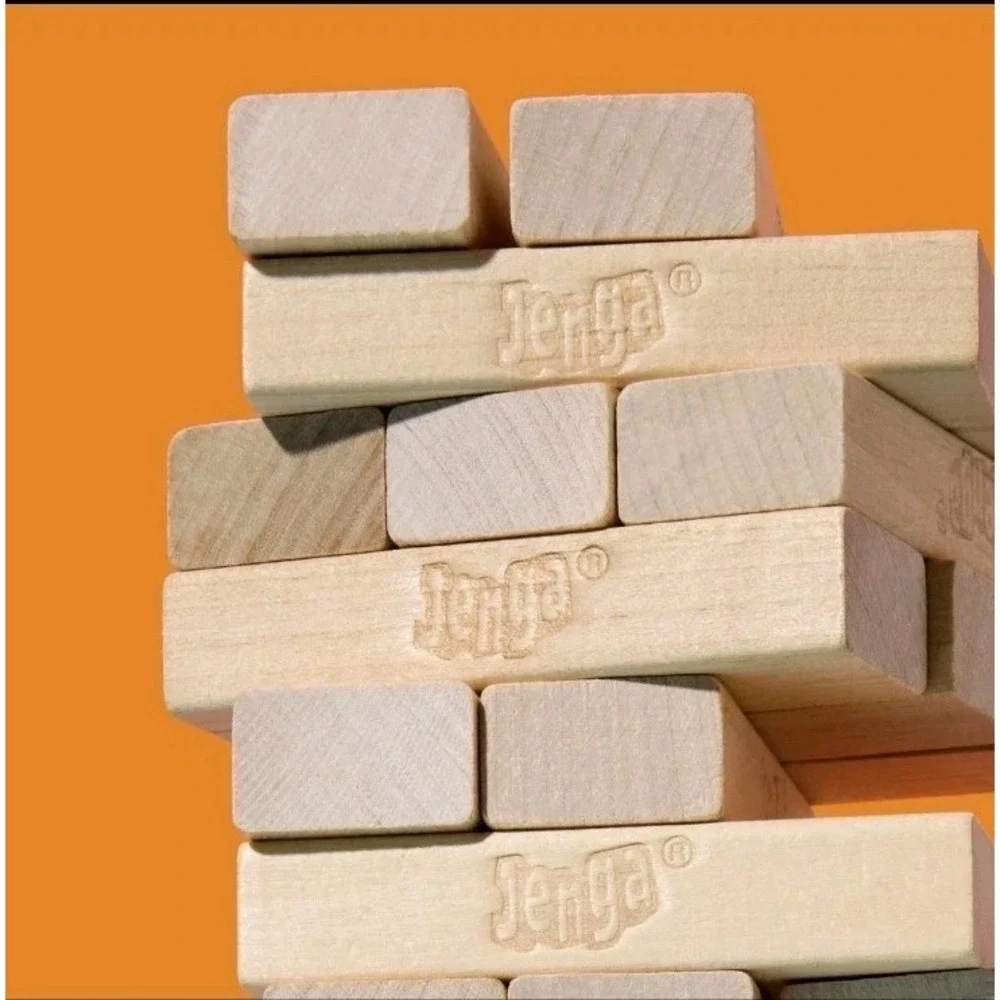 Official Hasbro Jenga Game Wood Block Stacking Tower with Digital Die‎ Ages 6+